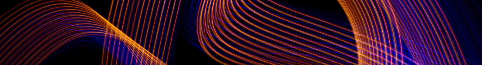 Abstract colourful light painting on a black background