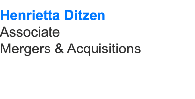 Henrietta Ditzen Associate Mergers & Acquisitions