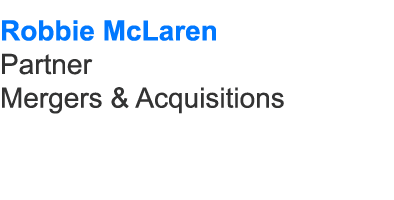 Robbie McLaren Partner Mergers & Acquisitions