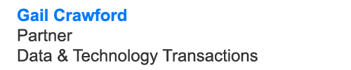 Gail Crawford Partner Data & Technology Transactions