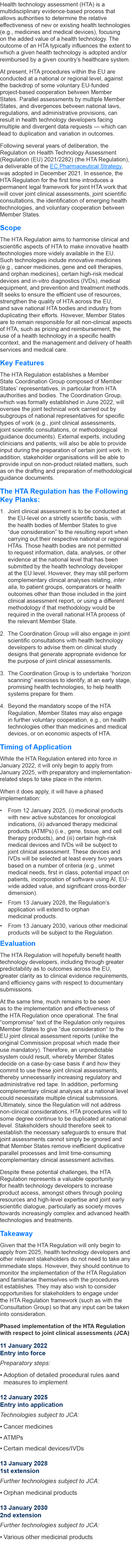 Health technology assessment (HTA) is a multidisciplinary evidence-based process that allows authorities to determine...