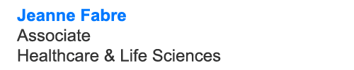 Jeanne Fabre Associate Healthcare & Life Sciences
