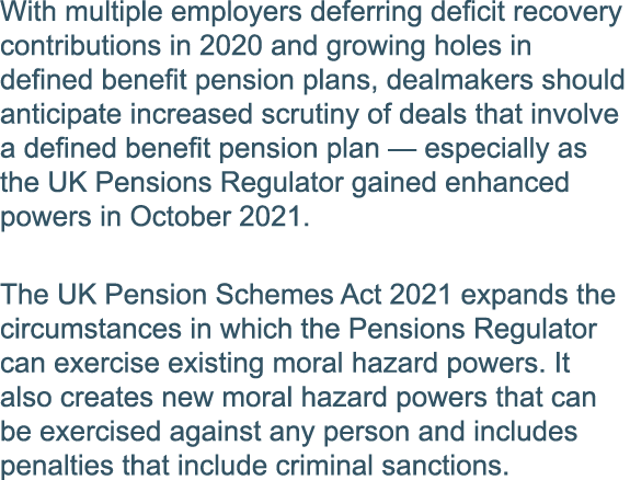 With multiple employers deferring deficit recovery contributions in 2020 and growing holes in defined benefit pension   