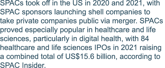 SPACs took off in the US in 2020 and 2021, with SPAC sponsors launching shell companies to take private companies pub   