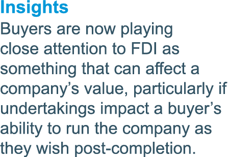 Insights Buyers are now playing close attention to FDI as something that can affect a company s value, particularly i   