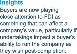 Insights Buyers are now playing close attention to FDI as something that can affect a company s value, particularly i   
