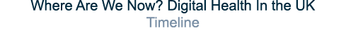 Where Are We Now  Digital Health In the UK Timeline